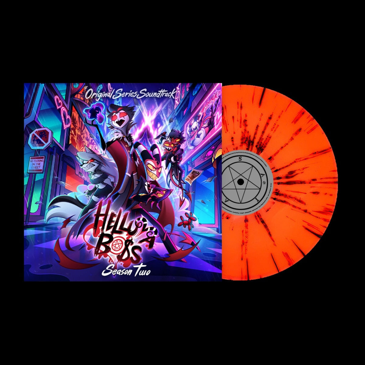 Helluva Boss - Helluva Boss: Season Two (Soundtrack) - Orange Splatter Vinyl
