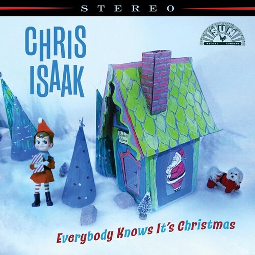 Chris Isaak - Everybody Knows It's Christmas - Spring Green/Bone White Swirl Vinyl