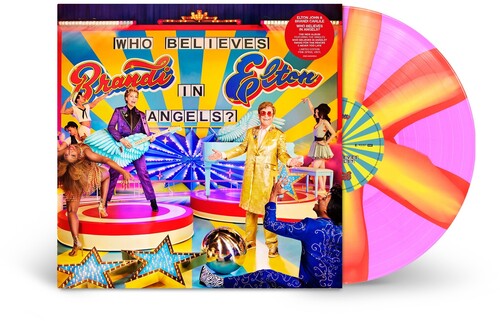 Elton John & Brandi Carlile - Who Believes in Angels? - Pink Spiral Vinyl