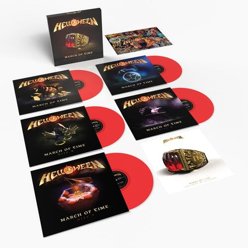 Helloween - March Of Time (The Best Of 40 Years) - 5LP - Red Vinyl