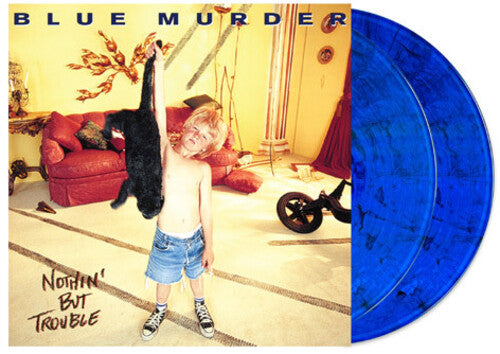Blue Murder - Nothin' But Trouble - Blue with Black Cat Swirl Vinyl