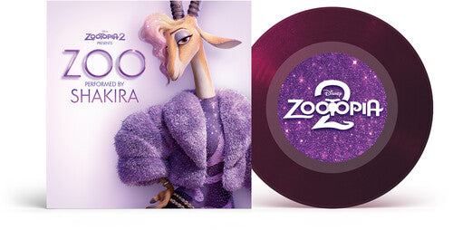 Shakira - Zoo (from Zootopia 2 Soundtrack) - 7’’ - Purple Translucent Glitter Vinyl