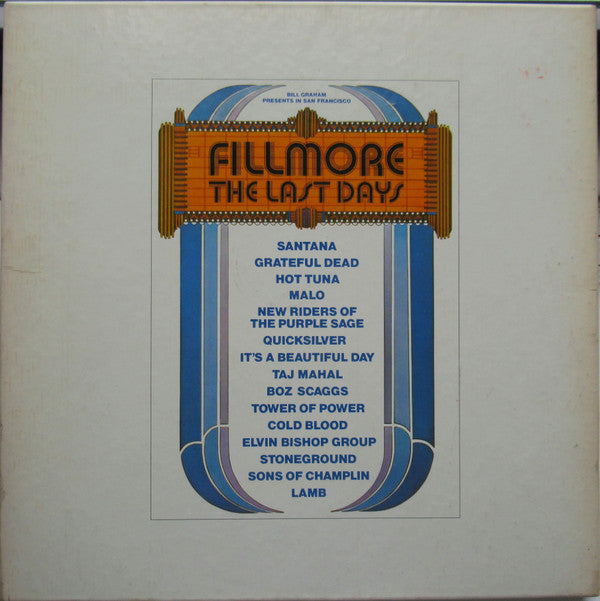 Various Artist - Fillmore: The Last Days - Box Set - Used