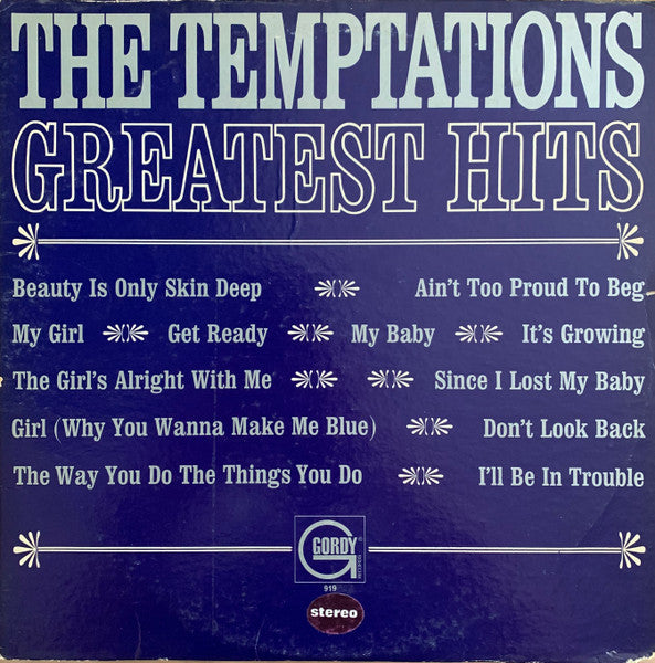 The Temptations - Greatest Hits - $2 Jawn