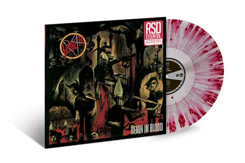 Slayer - Reign In Blood - Clear with Red Splatter Colored Vinyl