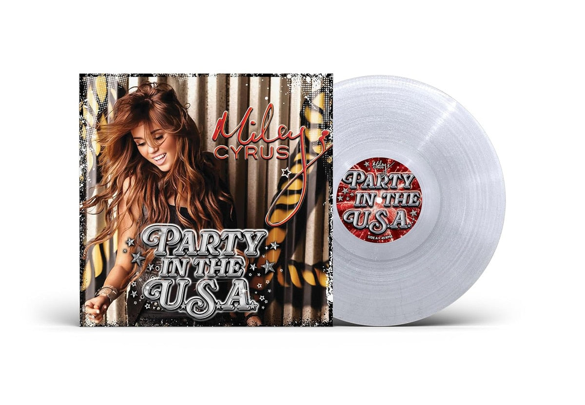 Miley Cyrus - Party in the U.S.A. - Clear/Glitter 7" Vinyl
