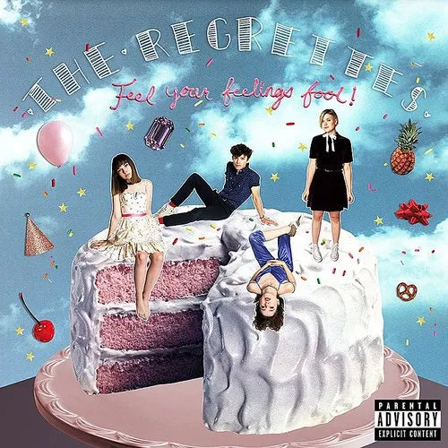 The Regrettes - Feel Your Feelings Fool! - Marbled Pink & Blue Vinyl