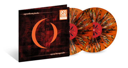 A Perfect Circle - Mer De Noms - Orange with Black, White & Yellow Splatter Vinyl