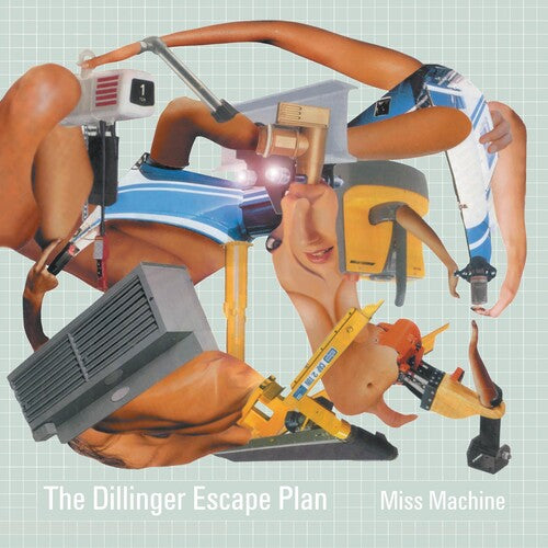 Dillinger Escape Plan, The - Miss Machine - Mint Green, White & Metallic Silver Tri Color Merge Splatter Vinyl