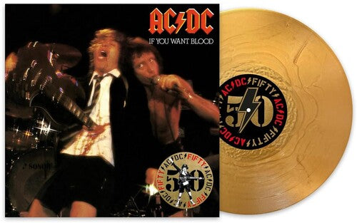 AC/DC - If You Want Blood You've Got It - Gold Colored Vinyl - 50th Anniversary