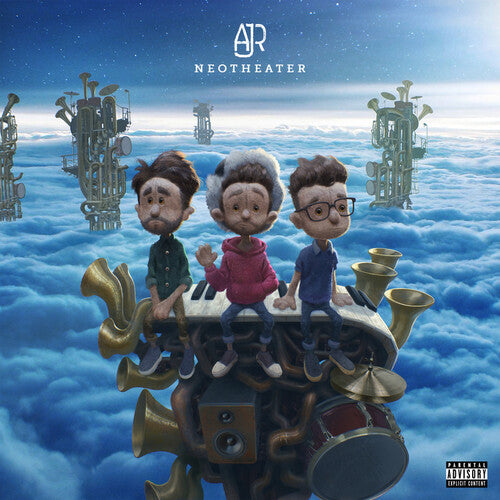 AJR - Neotheater - Clear with Blue Splatter Vinyl