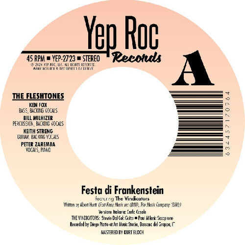 The Fleshtones - Festa Di Frankenstein / The Dedication Song - 7”