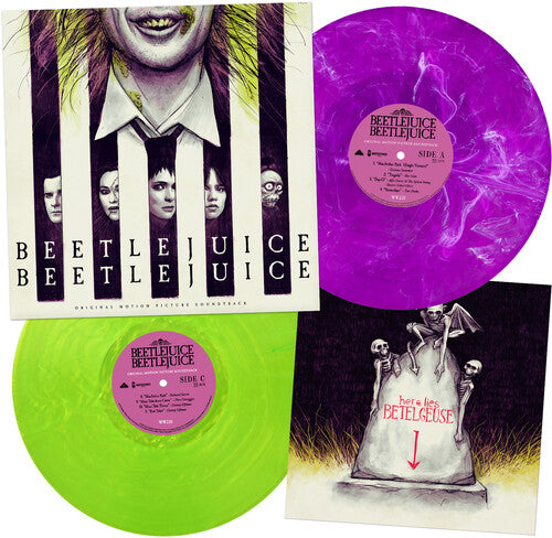 Various Artists - Beetlejuice Beetlejuice - Purple & White Smoke & Fluorescent Green Vinyl