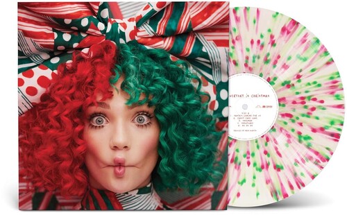 Sia - Everyday Is Christmas - 'Peppermint' White, Green & Pink Colored Vinyl