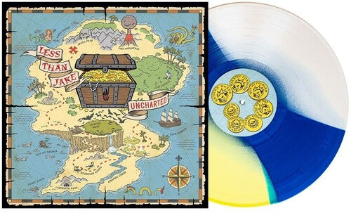 Less Than Jake - Uncharted - Easter Yellow/Blue/Bone Tri-Stripe Vinyl