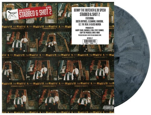 Benny The Butcher & 38 Spesh - Stabbed & Shot 2 - Black & White Splash Vinyl