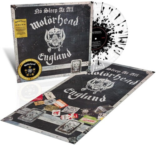 Motorhead - No Sleep At All - Clear/Black White Splatter Vinyl - 50th Anniversary