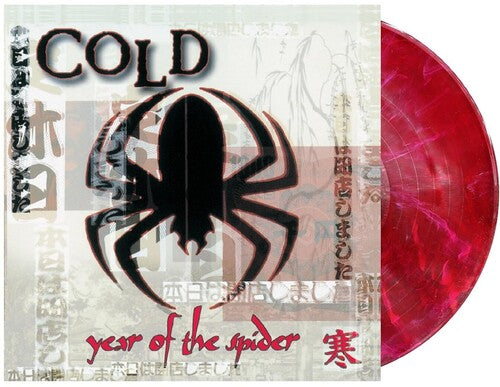 Cold - Year Of The Spider - Red with White Spider Web Swirl Vinyl