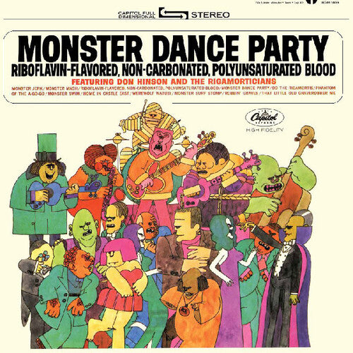 Don Hinson And The Rigamorticians - Monster Dance Party - Orange & Black Pumpkin Splatter Vinyl