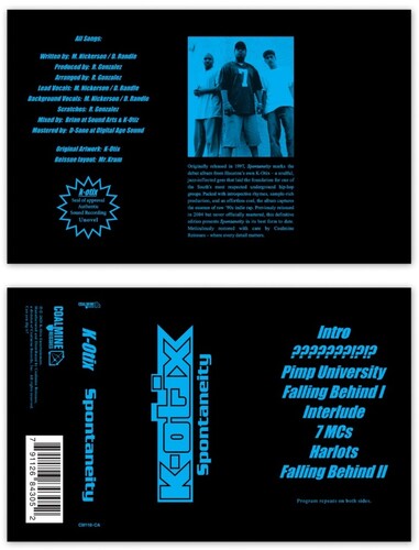 K-Otix - Spontaneity - Cassette - Light Blue Shell