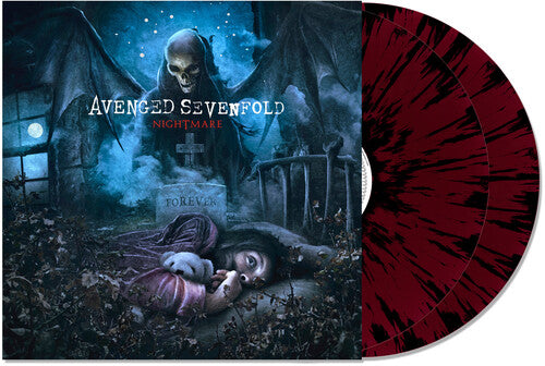 Avenged Sevenfold - Nightmare - Maroon & Black Splatter Colored Vinyl