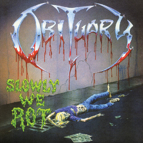 Obituary - Slowly We Rot - Corpse Blue With Blood Splatter Vinyl