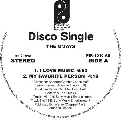 The O'Jays - I Love Music - 12'' Vinyl