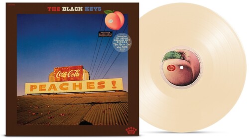 The Black Keys - Peaches! - Bone Colored Vinyl - ‘Scratch & Sniff' Peach Sticker