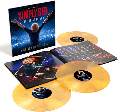 Simply Red - Holding Back The Years: Live In Santiago - Clear, Yellow & Black Marble Vinyl
