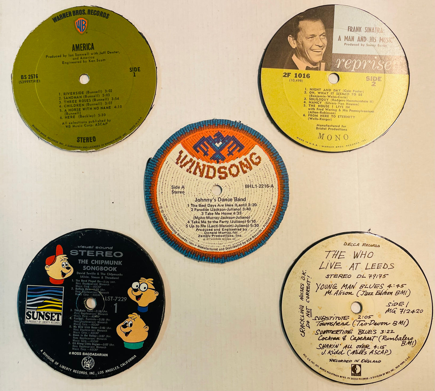 Record Label Coasters - Individual Coaster