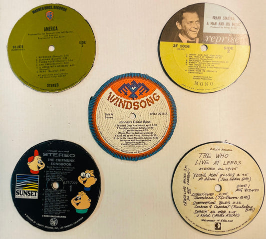 Record Label Coasters - Set of 5 Coaster