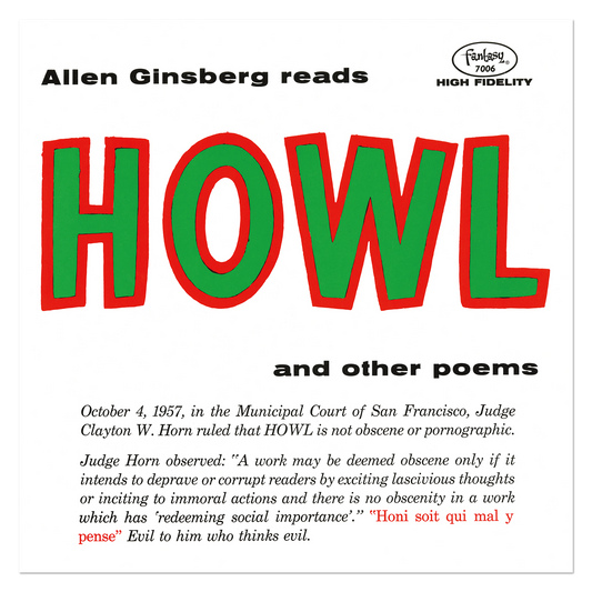 Allen Ginsberg - Howl and Other Poems - Green Blend Eco-Mix Vinyl