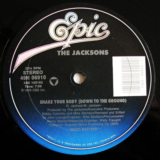 The Jacksons - Shake Your Body Down - Used