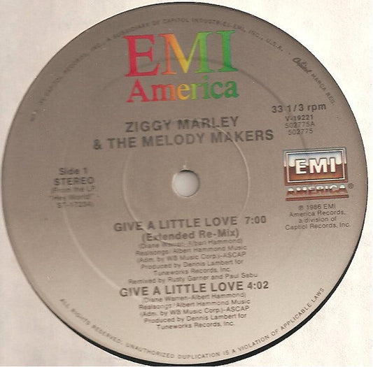 Ziggy Marley & The Melody Makers - Give A Little Love - Used