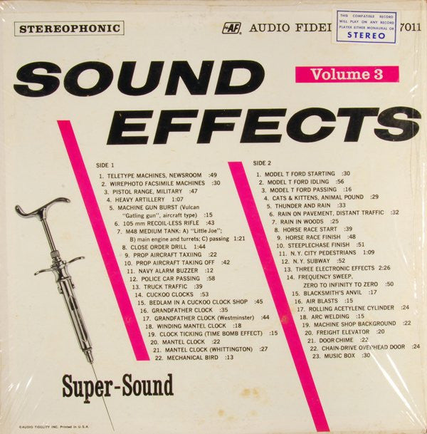 No Artist - Sound Effects In Stereo Vol. 3 - Used