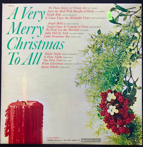 Various Artists - A Very Merry Christmas To All - Used