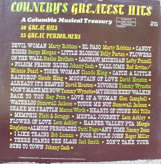 Various Artists - Country's Greatest Hits - Used