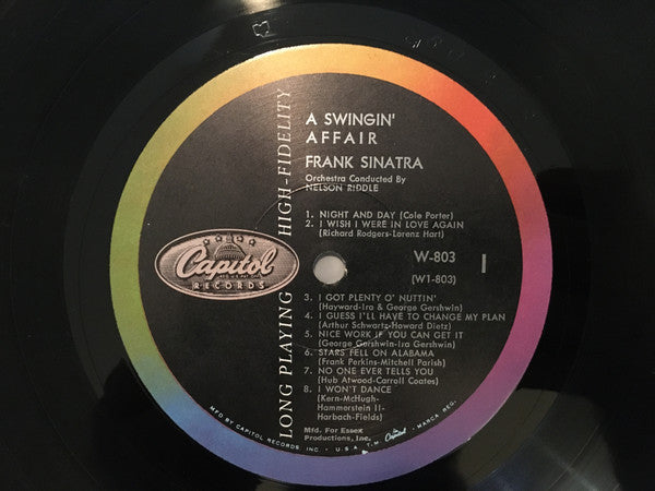 Frank Sinatra - A Swingin' Affair - 1958 Mono - Used