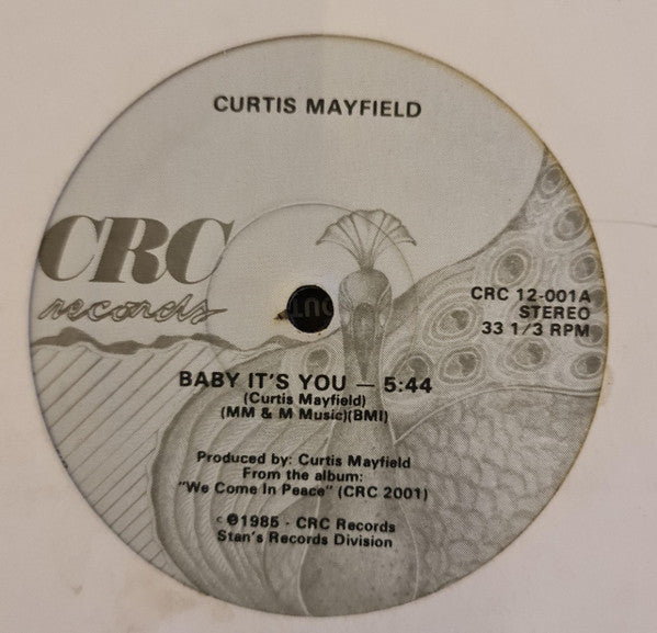 Curtis Mayfield - Baby It's You - Used