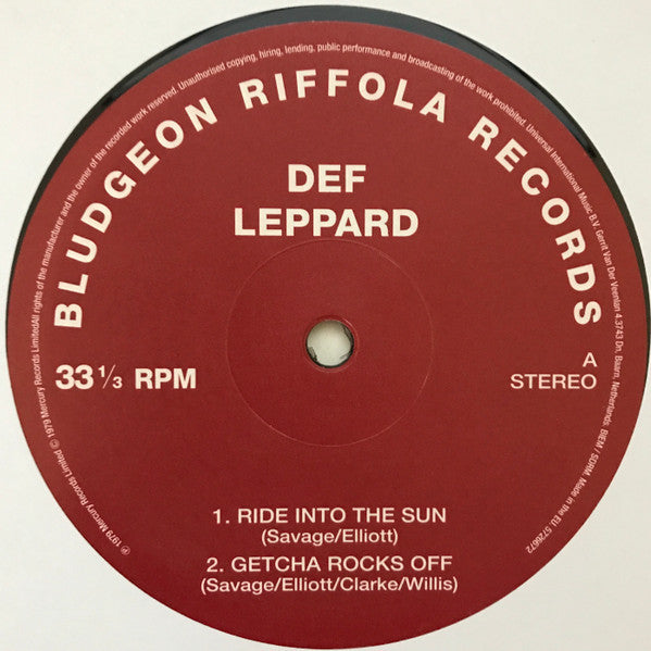 Def Leppard - The Def Leppard E.P. - RSD 2017 - Used