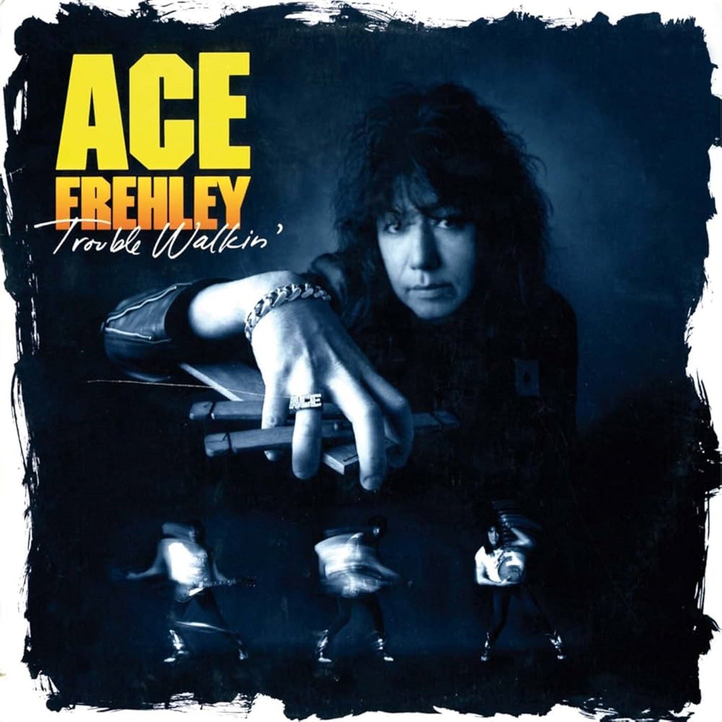 Ace Frehley - Trouble Walkin' - Oxblood Red 'Hide Your Heart' Swirl Vinyl