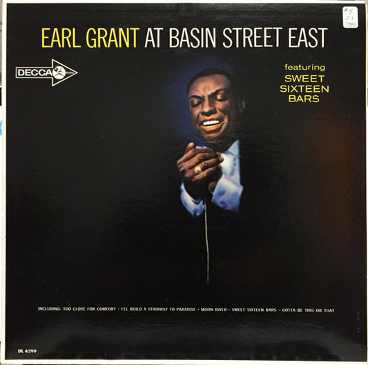 Earl Grant - earl Grant At Basin Street East - Used