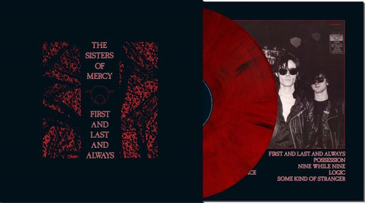 The Sisters Of Mercy - First And Last And Always - Dark Red & Black Marble Vinyl - Elektra 75 Campaign