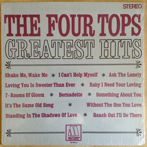 The Four Tops - Greatest Hits  - $2 Jawn