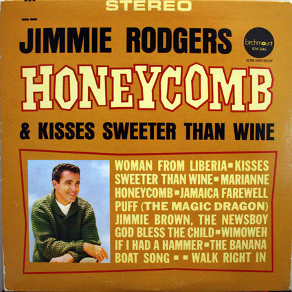 Jimmie Rodgers - Honeycomb Kisses $ Sweeter Than Wine - Used