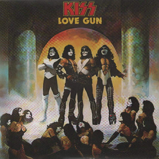 Kiss - Love Gun - Tangerine/ Aqua Splatter Vinyl