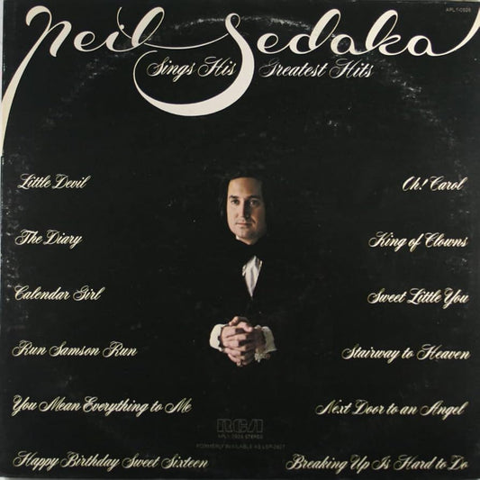 Neil Sedaka - Neil Sedaka Sings His Greatest Hits - $1 Bin