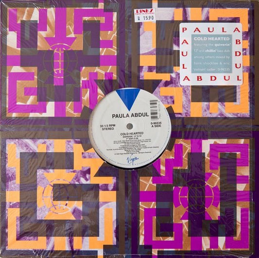 Paula Abdul - Cold Hearted - 12" Single - Used