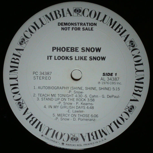 Phoebe Snow - It Looks Like Snow - Used