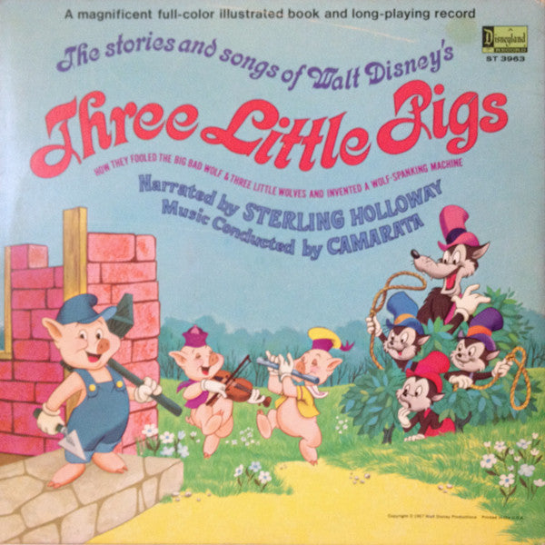 Walt Disney - Story And Songs About Walt Disney's Three Little Pigs - Used